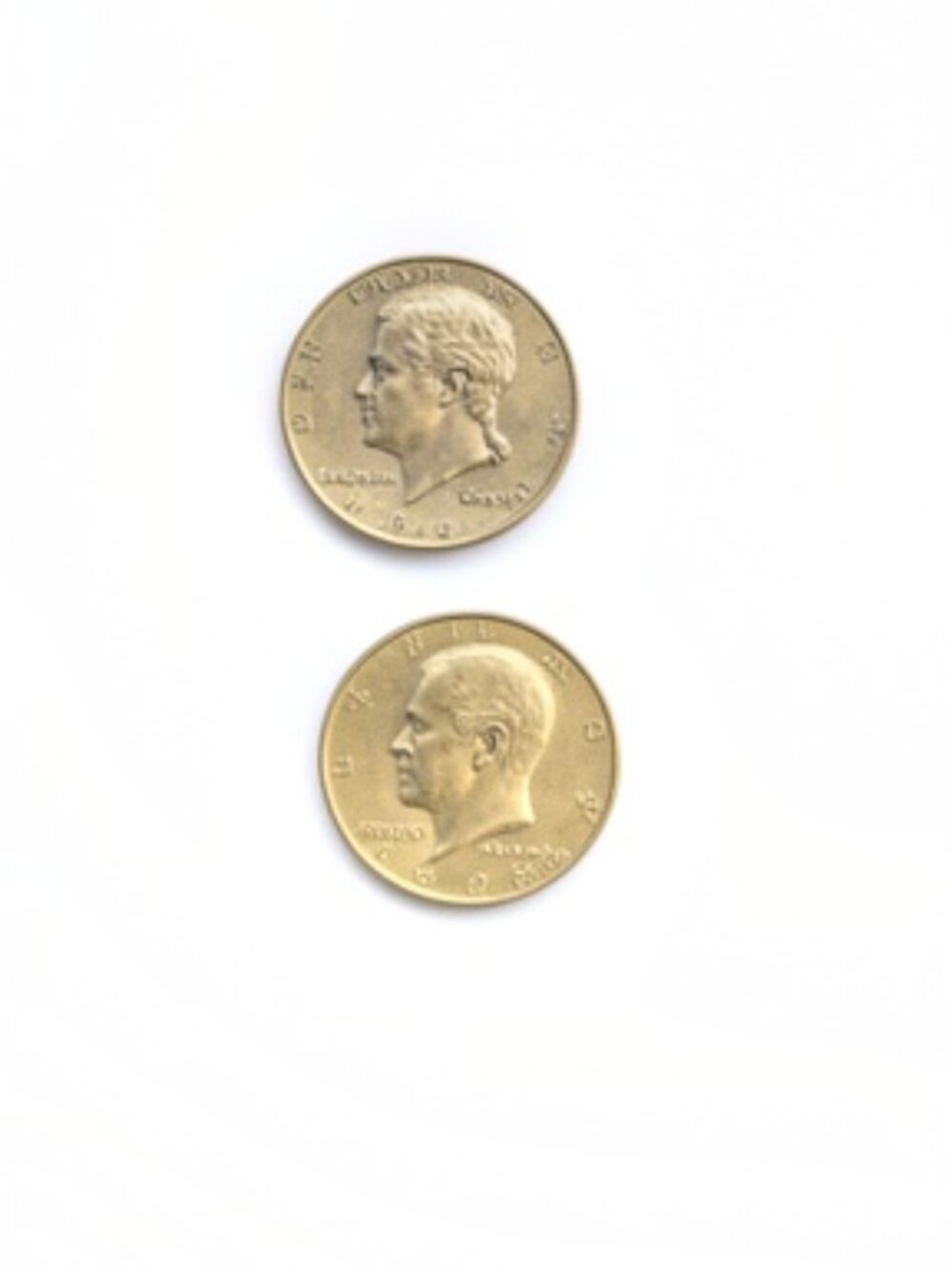 Two 1964 Kennedy Half Dollars